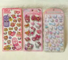 【国内正規品】ハローキティ シール 3点セット