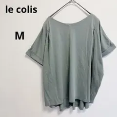 ルコリ　半袖Tシャツ グリーン　Vネック　オーバーサイズ　コットン　シンプルのサムネイル