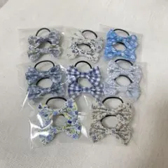 ツインリボン ヘアゴム 8点 セット