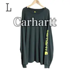 Carhartt カーハート 袖ロゴ ロンT L オーバーサイズ 古着