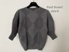【新品】Paul Stuart グレー 春ニット サイズ6
