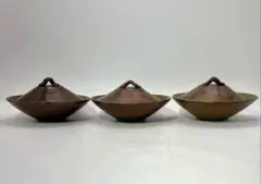 益子焼　蓋茶碗3点　行基庵　会席料理　送料込み260807 益子焼 蓋茶碗3点 行基庵 会席料理 送料込み260807 - メルカリ