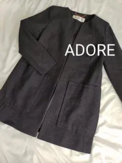 ADORE アドーア　コート　ジャケット　ノーカラーコート　スプリング