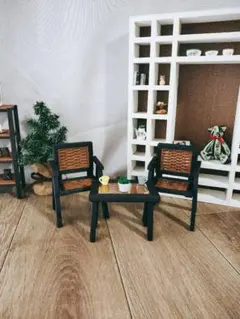 ドールハウス家具 チェア テーブル セットのサムネイル