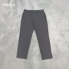 UNIQLO M グレー 443688 スマートアンクルパンツウルトラストレッチ