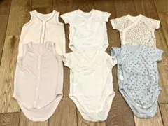 ベビー肌着 まとめ売り 6枚セット 60cm 前開き