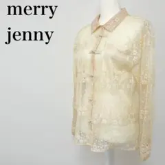 〇 Merry jenny エアリーカンフーブラウス 羽織 花柄 Ｆのサムネイル