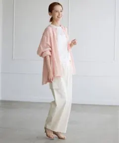 スローブイエナ　麻　シャツ　美品のサムネイル