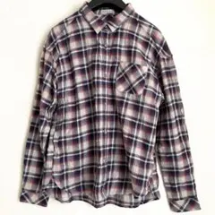 チェック柄長袖シャツ earth music&ecology フリーサイズ