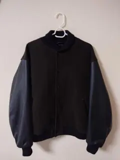 back number スタジャン　カーキ　古着のサムネイル
