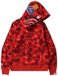 A BATHING APE シャークパーカー 赤 グレー A BATHING APE｜BAPE STORE RAKUTEN FASHION SEPARATE SHARK