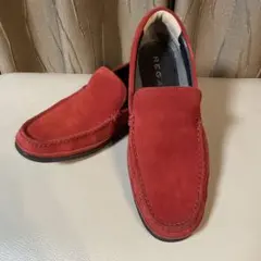 REGAL赤 スエード ローファー 25㎝