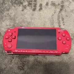 SONY PSP 本体 レッド 充電器　ソフト付