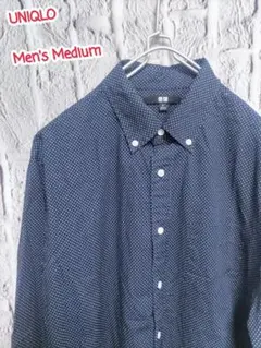 フォロー割 UNIQLO BDシャツ ユニクロ ボタンダウンシャツ ドット柄