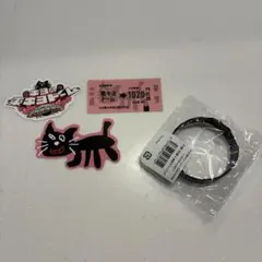 キヨ猫ステッカー　3枚セット　ラバーバンド