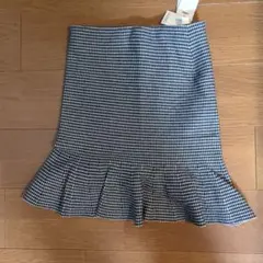 SNIDEL チェック柄フリル裾タイトスカート サイズ1