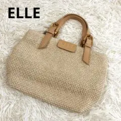 ELLE エル　チャック付き　カゴバック　古着屋　古着　used 昭和レトロのサムネイル