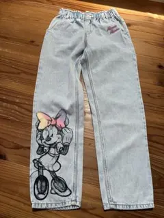 H&M ミニーマウス デニムパンツ ジーンズ 美品 140 ディズニー