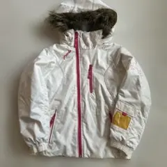 難あり！phenix スキーウェア　ホワイト　ジャケットのみ　ハート　女の子