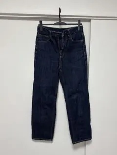 GU ハイウエストストレートデニム M 濃紺 ジーンズ