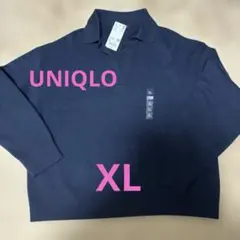 【新品タグ付き】UNIQLO ポロセーター　ネイビー　XL