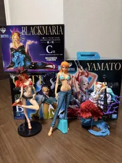 ワンピースフィギュア　一番くじヤマト&グランディスタ&FDSナミ+空箱