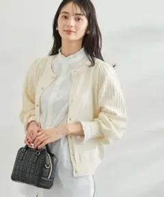 ROPÉ PICNIC ロペピクニック ボリューム袖2wayニットカーディガン