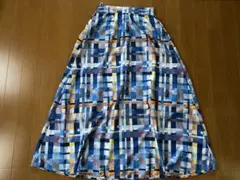 graniph グラニフ 幾何学模様 ロング フレアスカートのサムネイル