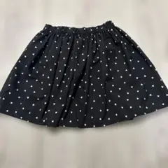グローバルワーク　ハート柄スカート ブラック　150サイズ