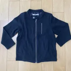 ikka ブラック ジップアップジャケット 120