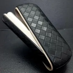 ● アイコス イルマ i ケース iqos iluma 用 編み目 黒K