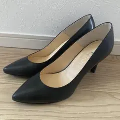 【未使用に近い】DIANA ダイアナ パンプス ブラック　23 冠婚葬祭のサムネイル