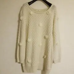 ウィルセレクション　ニット チュニック セーターのサムネイル