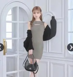 ミシェルマカロン　ボレロニットワンピース