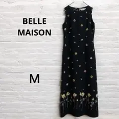 BELLEMAISON/ベルメゾン★ 花柄ノースリーブロングワンピース　М