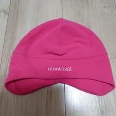 mont-bell キッズ フリース帽子 ピンク
