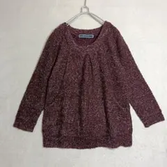 THE EMPORIUM ジ・エンポリアム ブークレ ニット チュニック M