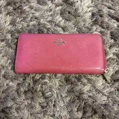 COACH 長財布　レザーピンクのサムネイル