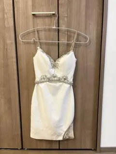 【Angel R】ビジュー付きキャミドレス XS ホワイト