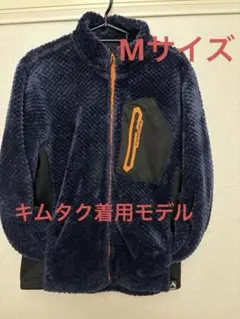 ワークマン キムタク着用ダイヤフリース裏アルミジャケット Mネイビー フリース