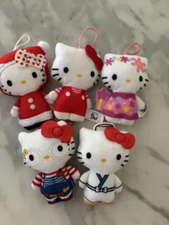 ハローキティ ぬいぐるみ 5体セット　ハッピーセット