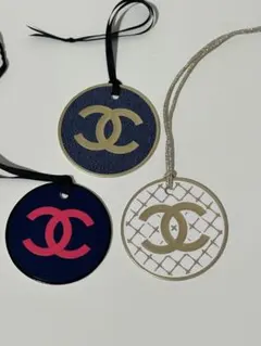 CHANEL 吊飾 CC 標誌 香奈兒 鑰匙圈 吊飾 3 件套