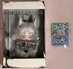 新品未開封 SKULLPANDA×XG ぬいぐるみペンダント カード付