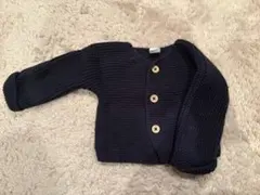プチバトー ネイビー カーディガン 6m