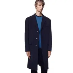 ＋J ウールブレンドチェスターコート（ヘリンボーン）