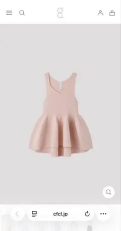 CFCL POTTERY SLEEVELESS TOP ピンクのサムネイル
