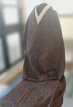 多色花柄小紋着物