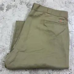 Dickies　874　ワークパンツ　W43 L29　カーキ　古着　ワークのサムネイル
