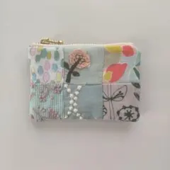 ミナペルホネン ハンドメイド パッチワーク ミニポーチ