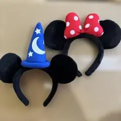 ミッキー　ミニー耳カチューシャ